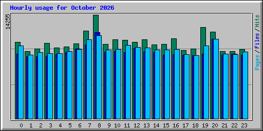 Hourly usage for October 2026