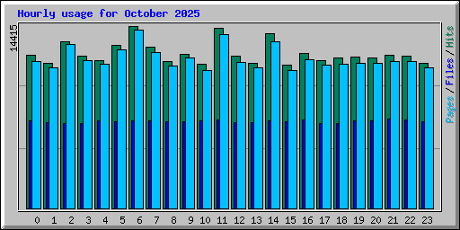 Hourly usage for October 2025