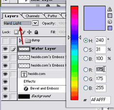 Select Color, Set Layer