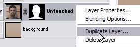 Duplicate layer